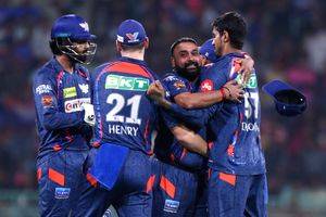 Lucknow: IPL match between Lucknow Super Giants and Rajasthan Royals at Ekana Cricket Stadium