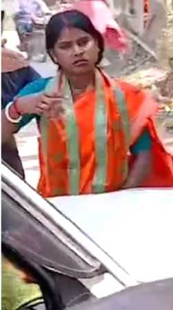 Sandeshkhali victim and BJP's Basirhat candidate Rekha Patra manhandled