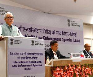 Secretary, Department of Financial Services (DFS), Dr. Vivek Joshi addresses at the “Interaction of Fintech with Law Enforcement Agencies