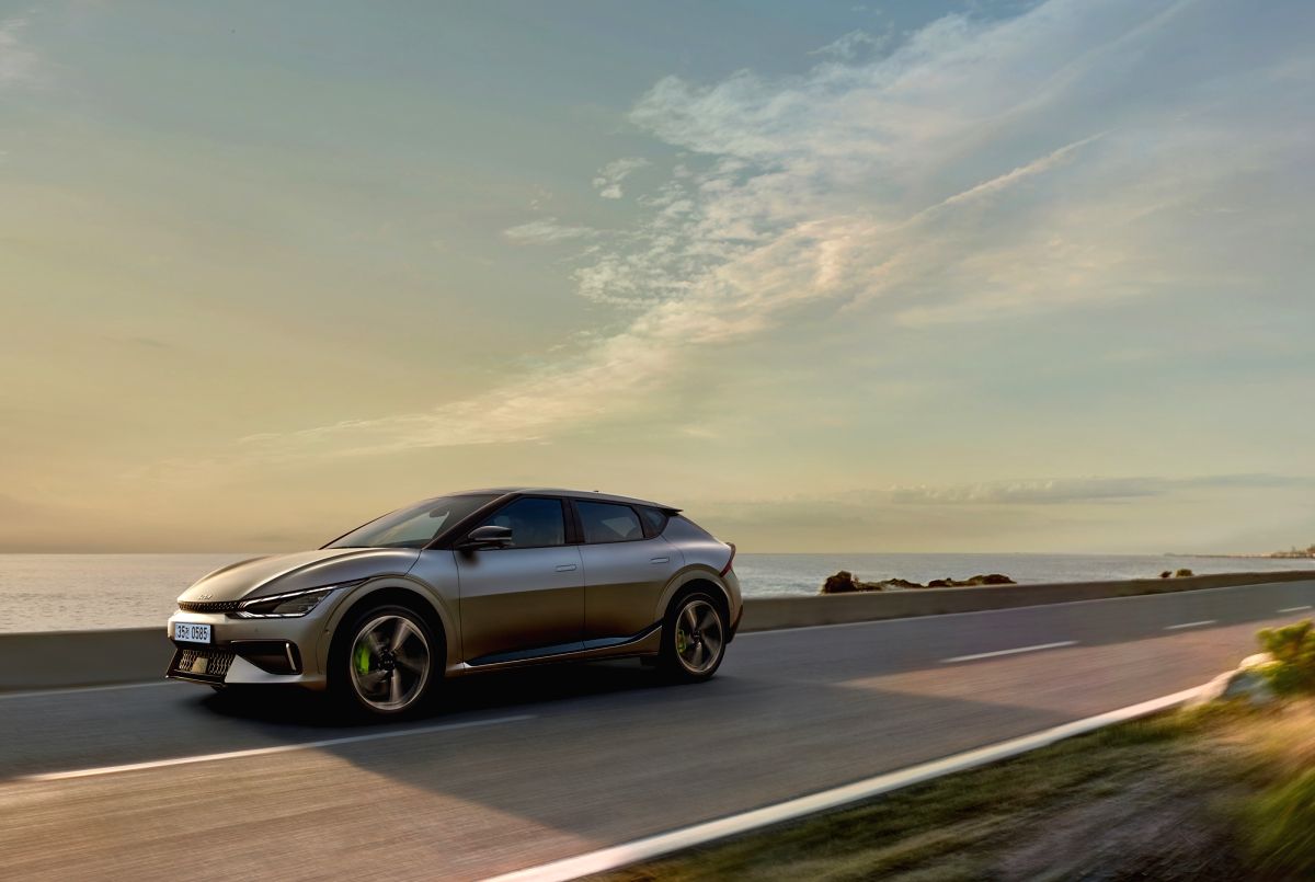 Seoul:This photo, provided by Kia Corp., shows the EV6 GT, the most powerful Kia production electric vehicle ever, to be released on Oct. 4, 2022.(Yonhap/END/IANS)