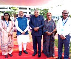 Vice President Jagdeep Dhankhar visits Bharat Biotech in Hyderabad's Genome Valley